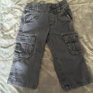Old Navy Kids Charcoal Cargo Pants